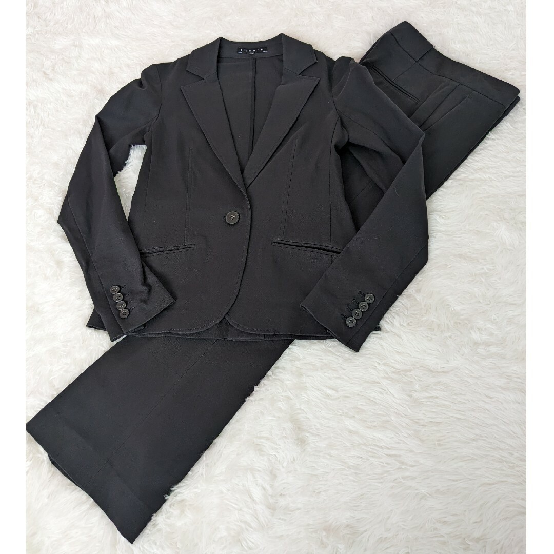 セオリー theory 14SS セットアップ スーツ パンツ ウール 黒 | www