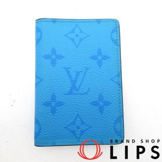 ルイヴィトン(LOUIS VUITTON)のルイ・ヴィトン オーガナイザードゥポッシュ  M30436 タイガラマ メンズ ライトブルー【中古】(名刺入れ/定期入れ)