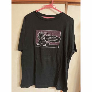 【美品】GU グラフィックTシャツ　黒　ブラック(Tシャツ(半袖/袖なし))