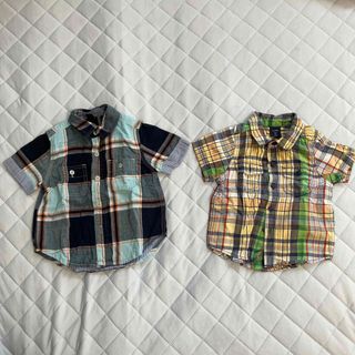 ベビーギャップ(babyGAP)のbaby GAP 半袖シャツ　2枚セット　80(シャツ/カットソー)