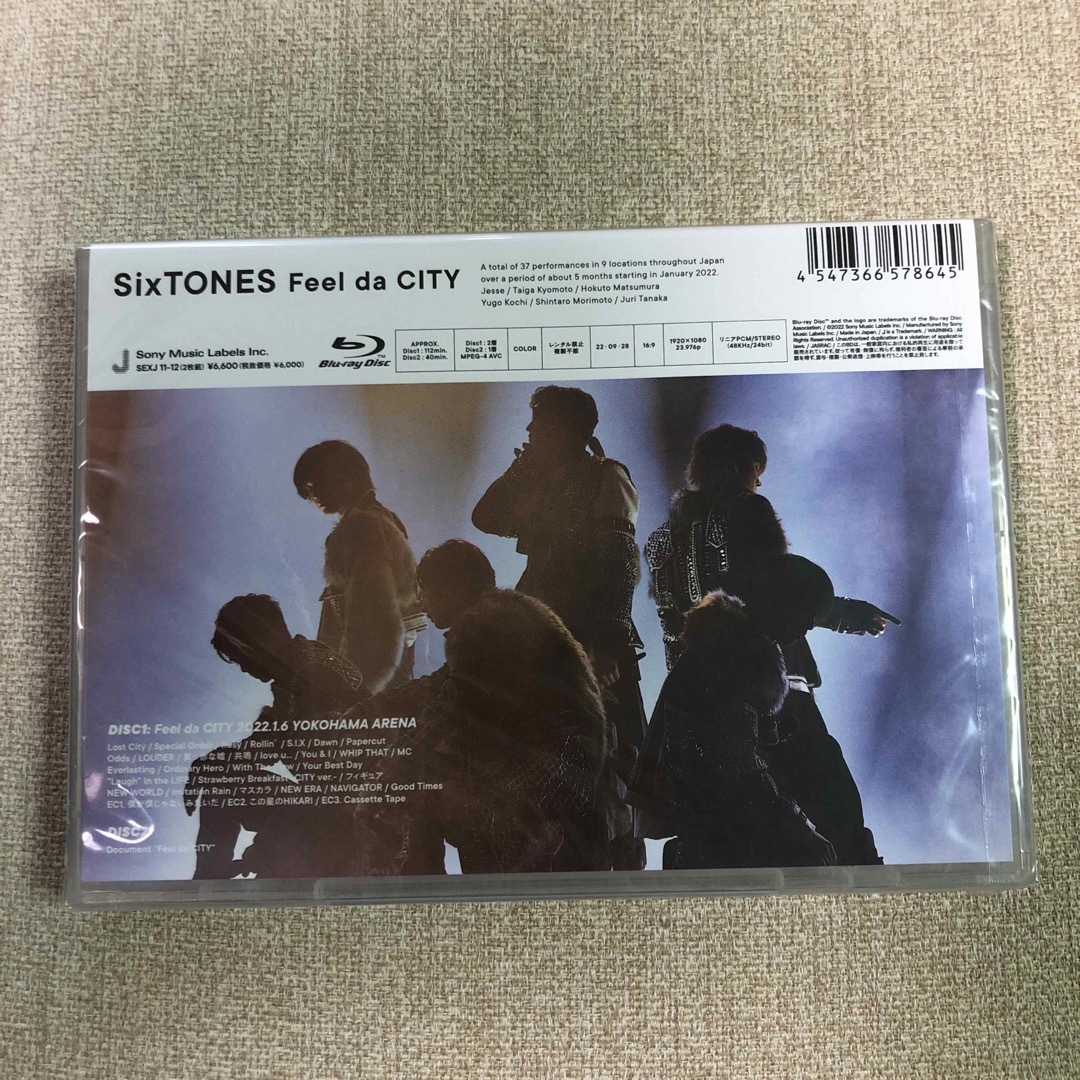 Feel da CITY SixTONES 通常盤 Blu-ray ブルーレイ