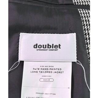 doublet ダブレット カジュアルジャケット M 黒x白(総柄)