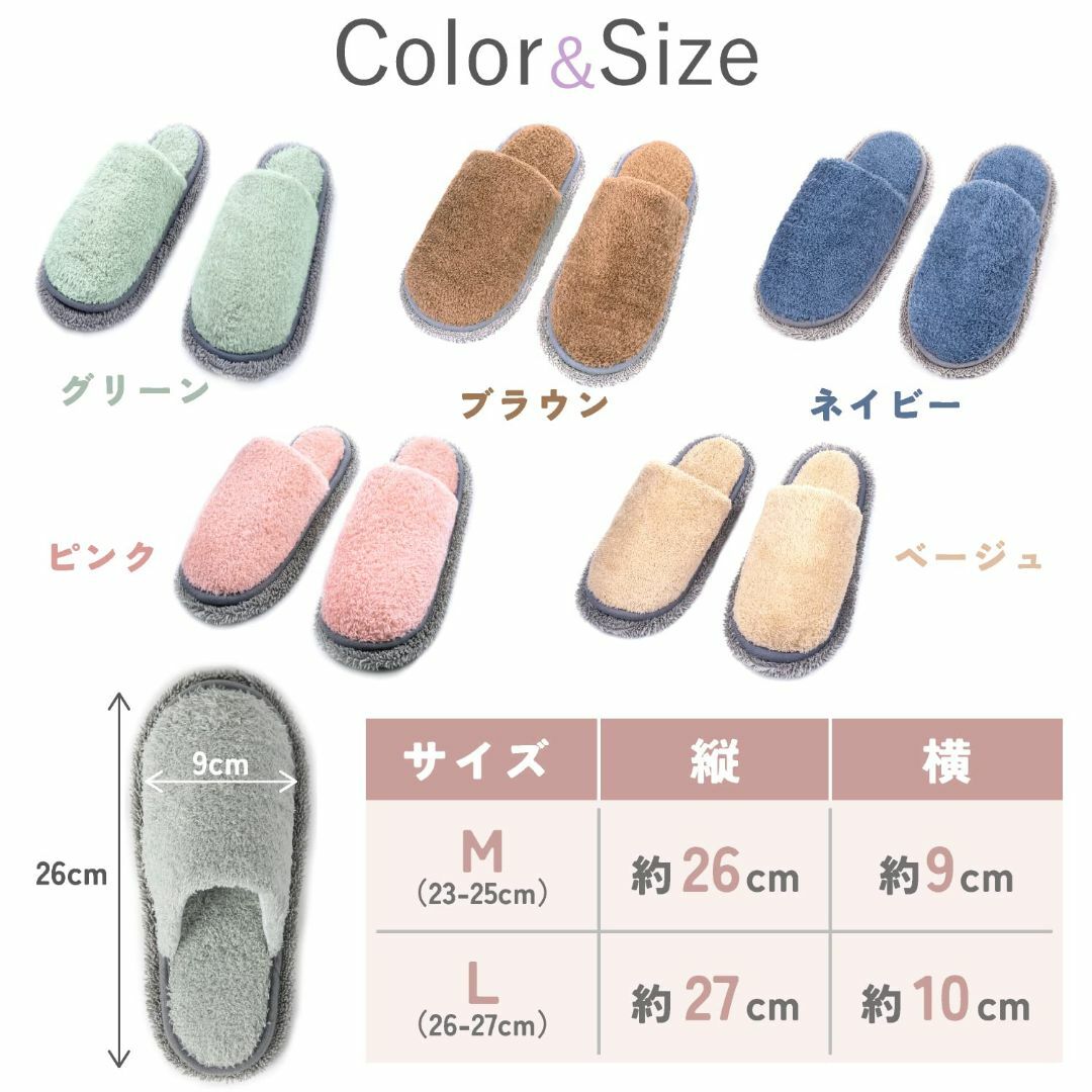 【色: Mサイズ グリーン かかとあり】Kind Slipper ルームシューズ レディースの靴/シューズ(その他)の商品写真