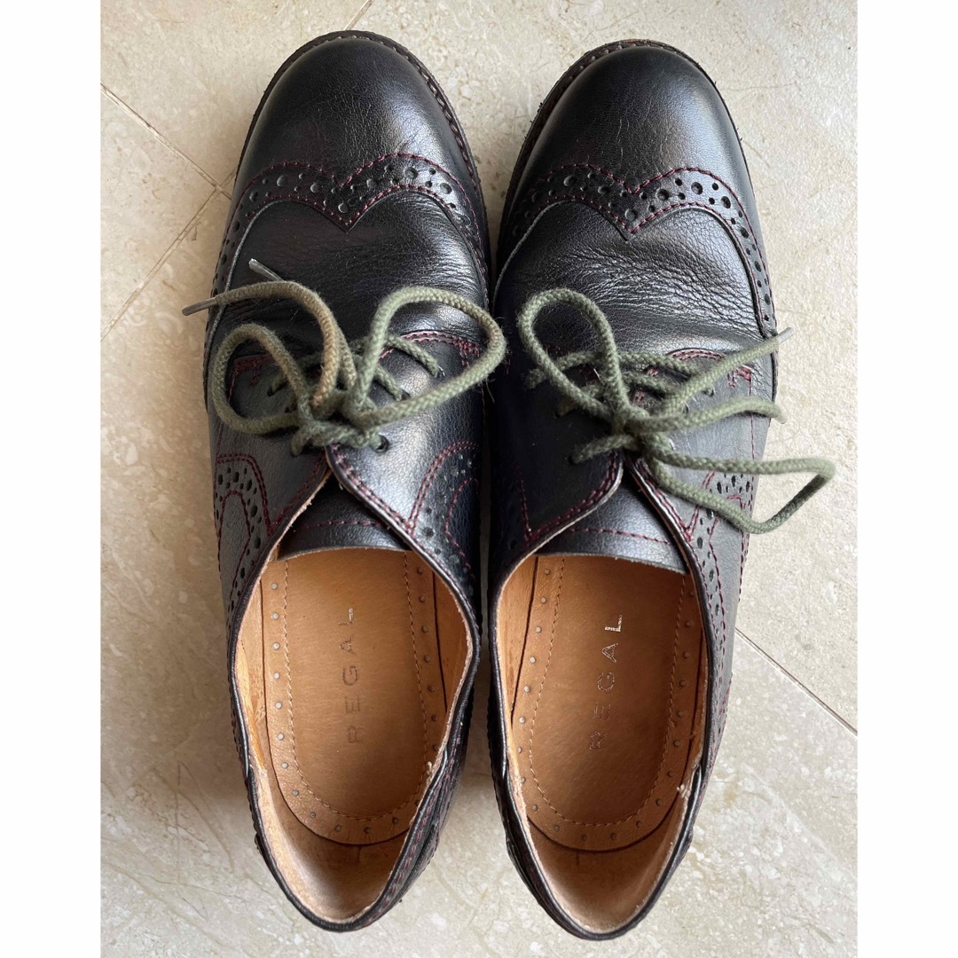 REGAL(リーガル)の*お取り置き中* REGAL リーガル ウィングチップレザーシューズ(ブラック) レディースの靴/シューズ(ローファー/革靴)の商品写真