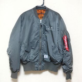 アルファインダストリーズ(ALPHA INDUSTRIES)のALPHA×PLAYBOY コラボ MA-1 直営店限定【GUNMETAL★L】(フライトジャケット)