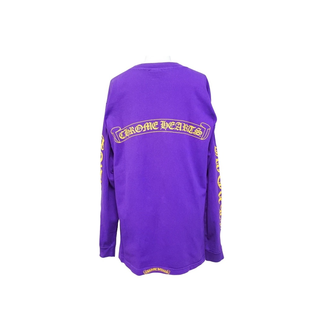 暖色系 クロムハーツ マッティボーイ Tシャツ Mサイズ 紫 メッセージ