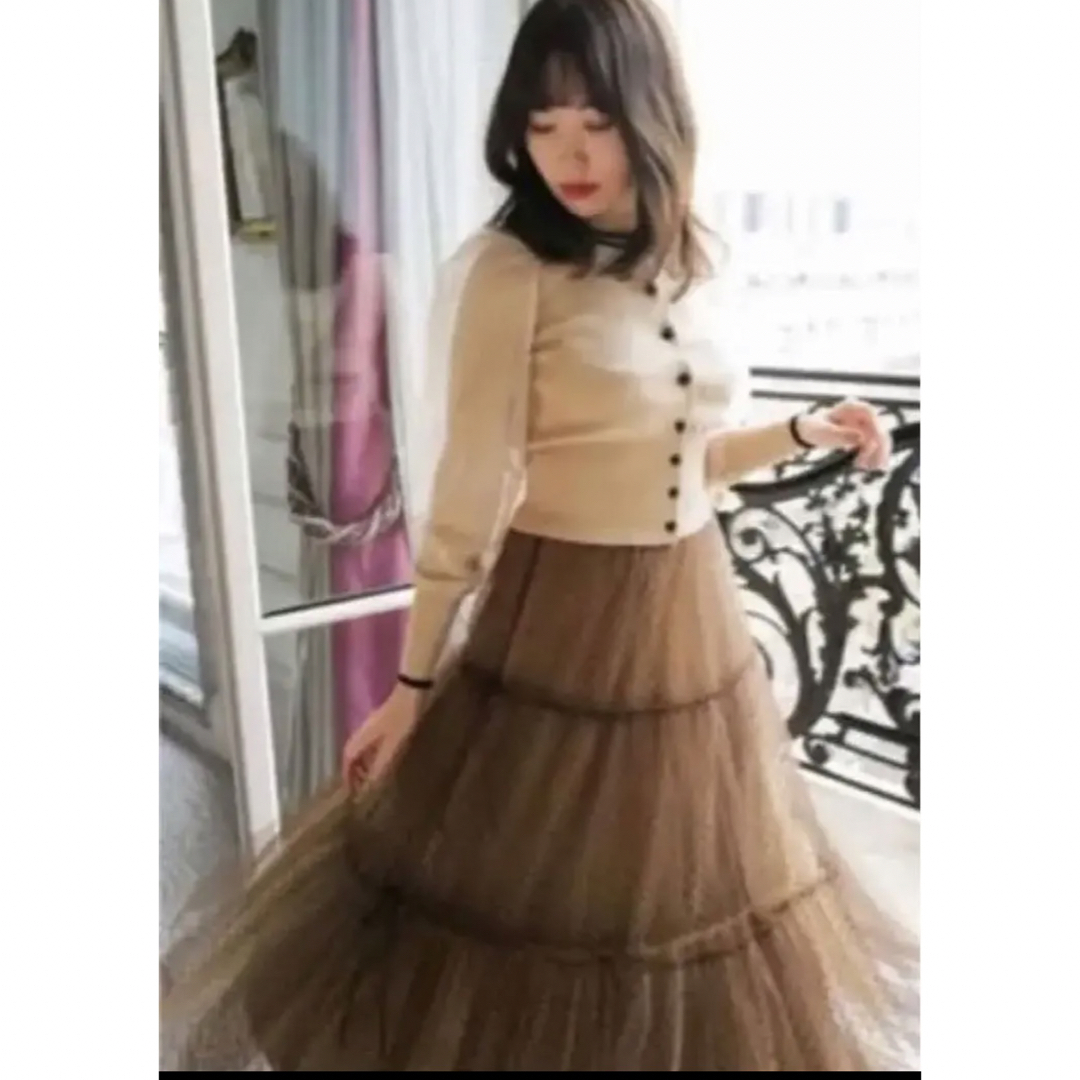 Her lip to - ハーリップトゥ Layered Dot Tulle Long Skirtの通販 by