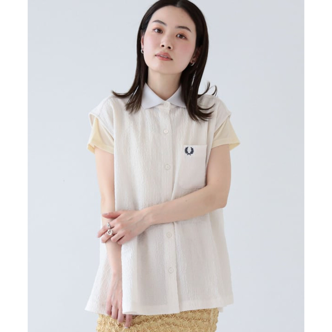 FRED PERRY × Ray BEAMS / 別注 ニット カラー シャツ | フリマアプリ ラクマ