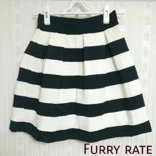 ファーリーレート(furryrate)の未使用近Furry rate ボーダースカート(ひざ丈スカート)