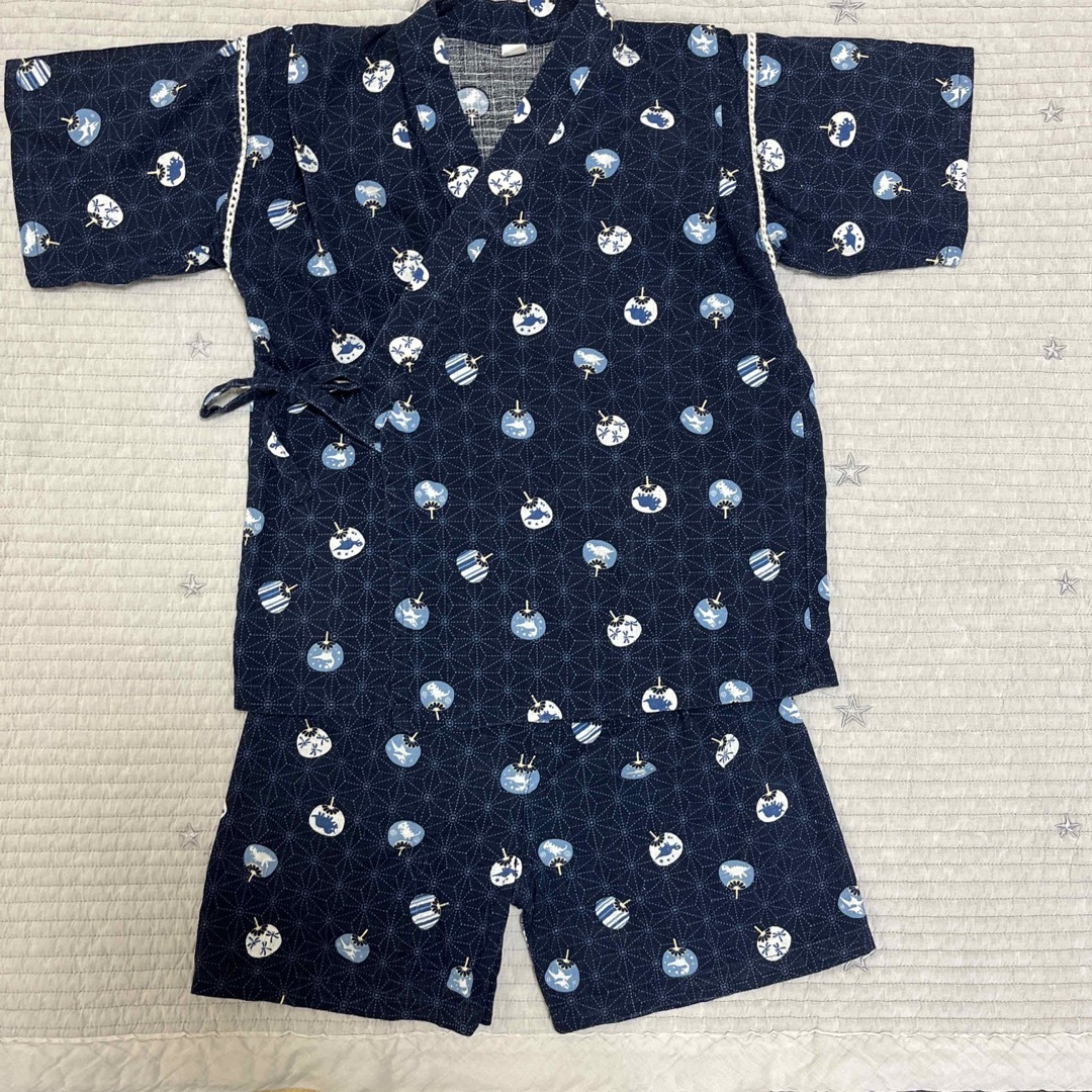 甚平110  キッズ/ベビー/マタニティのキッズ服男の子用(90cm~)(甚平/浴衣)の商品写真