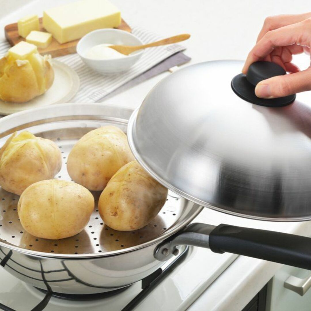 【特価商品】ヨシカワ 蒸し器 フライパン用 24~26cmフライパン対応 蒸しプ 【特価商品】ヨシカワ 蒸し器 フライパン用 24~26cmフライパン対応 蒸しプ