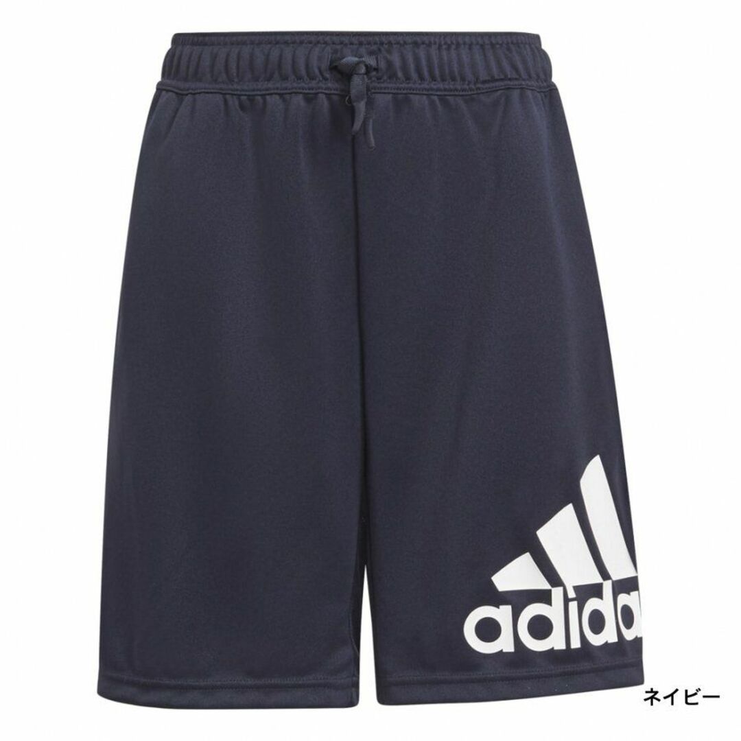 adidas(アディダス)の新品★アディダス★140★半袖Ｔシャツ・快適!!ビッグロゴハーフパンツ 紺★上下 キッズ/ベビー/マタニティのキッズ服男の子用(90cm~)(その他)の商品写真