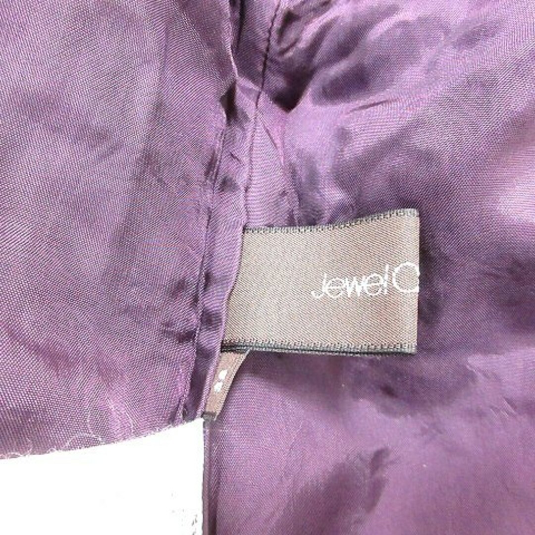 Jewel Changes(ジュエルチェンジズ)のジュエルチェンジズ フレアスカート ひざ丈 総レース 38 紫 パープル /AU レディースのスカート(ひざ丈スカート)の商品写真