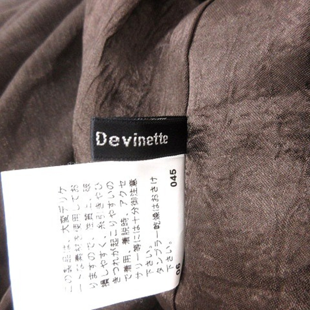 Abahouse Devinette(アバハウスドゥヴィネット)のアバハウス ドゥヴィネット ギャザースカート ひざ丈 ウエストマーク 茶 レディースのスカート(ひざ丈スカート)の商品写真
