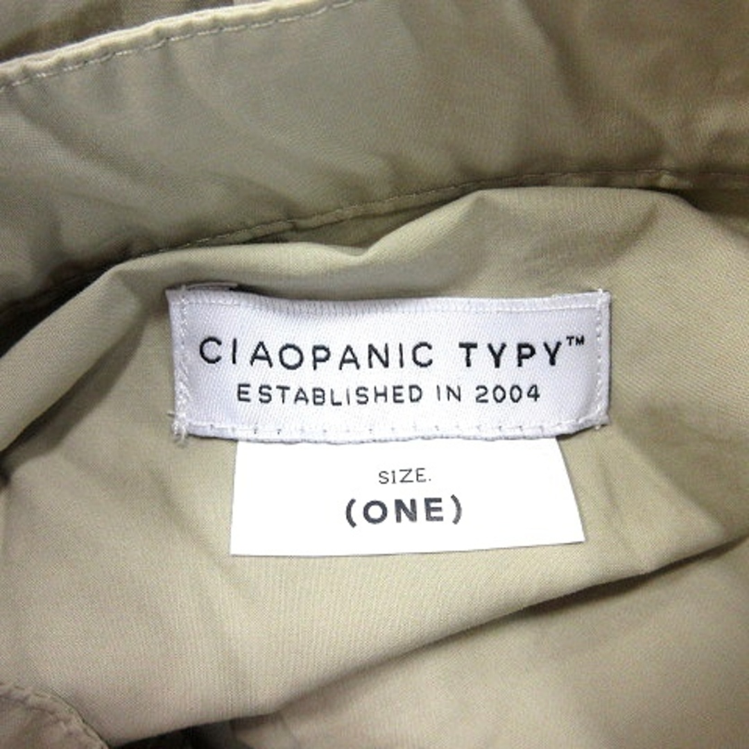 CIAOPANIC TYPY(チャオパニックティピー)のチャオパニック ティピー シャツ ブラウス ノーカラー 長袖 ONE カーキ 緑 レディースのトップス(シャツ/ブラウス(長袖/七分))の商品写真