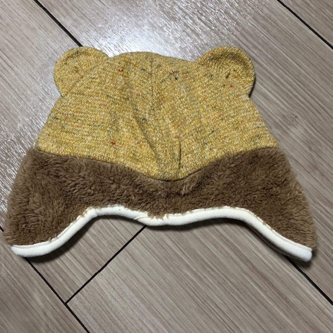 クマちゃん帽子 キッズ/ベビー/マタニティのこども用ファッション小物(帽子)の商品写真