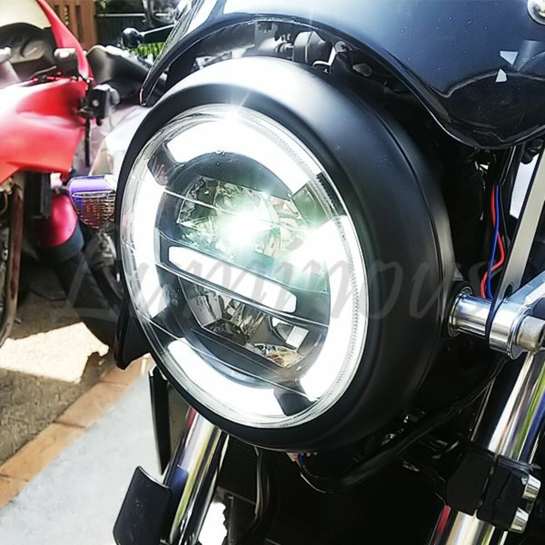 Begin掲載 在庫処分③ 180パイ LEDヘッドライト イエローイカリング