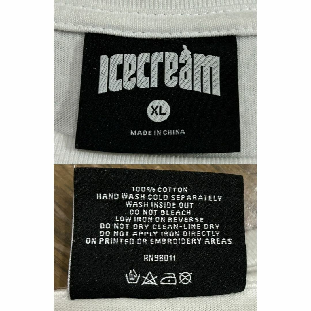 ICE CREAM(アイスクリーム)の＊ICECREAM プリント 半袖 ビックTシャツ トップス XL メンズのトップス(Tシャツ/カットソー(半袖/袖なし))の商品写真