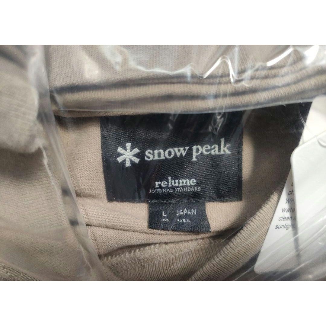 snowpeak 限定Tシャツ　パックプリント　ロゴ　Ｌサイズ　新品・未使用