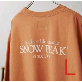 スノーピーク(Snow Peak)の⑦【新品未開封】SNOW PEAK／Classic ロゴプリントT オレンジ Ｌ(Tシャツ/カットソー(半袖/袖なし))