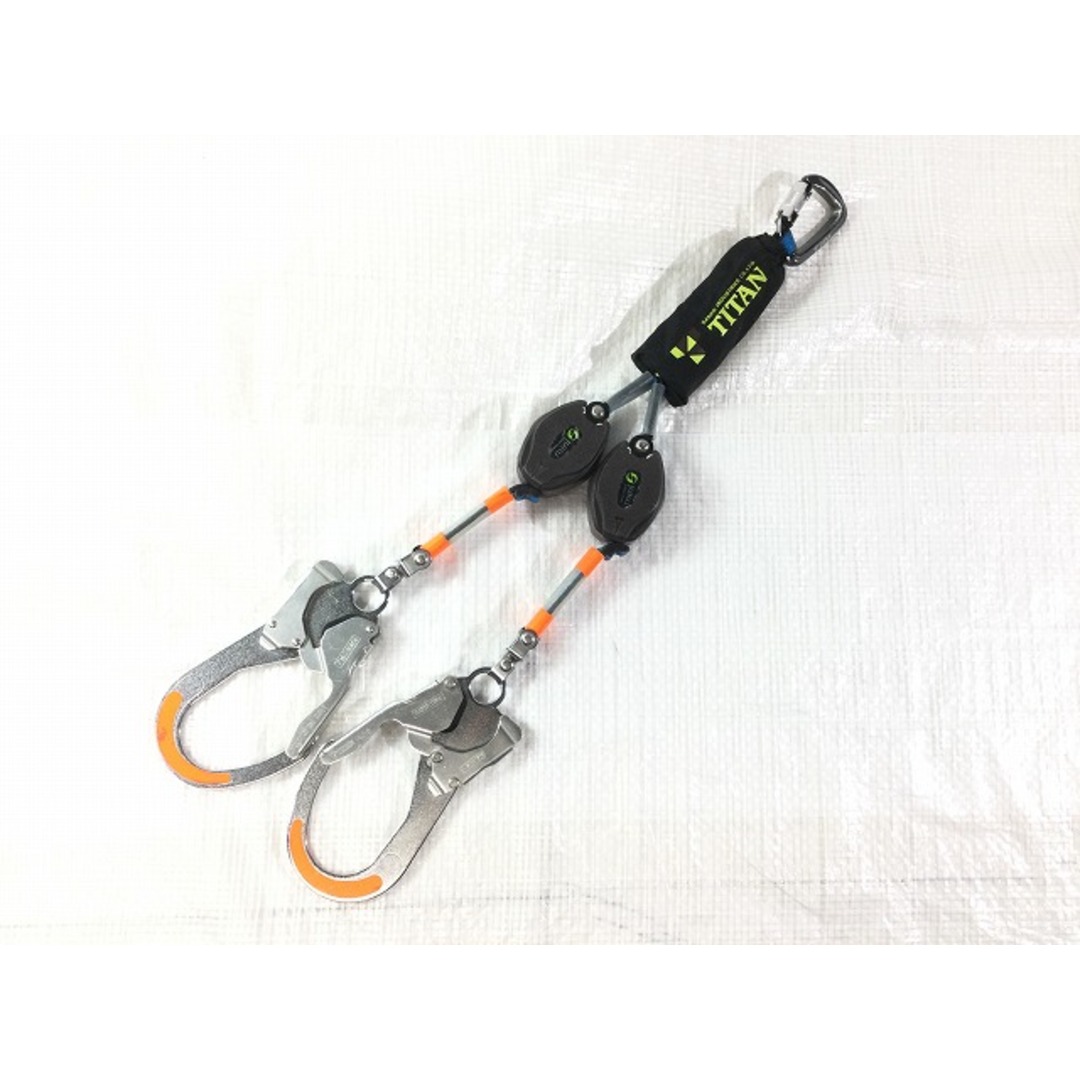 ☆中古☆TAITAN タイタン フルハーネス用巻取式 ダブルランヤード