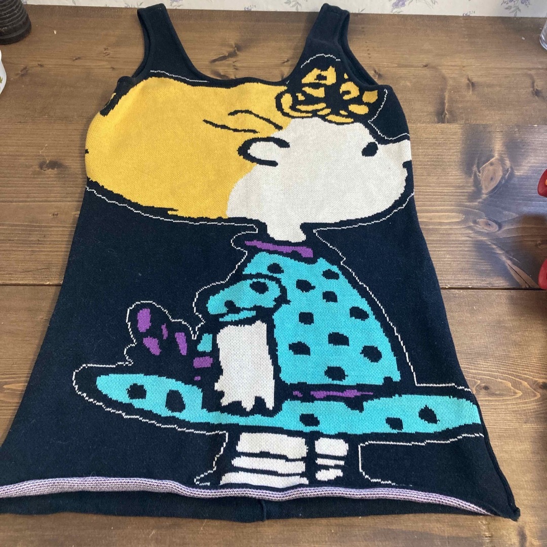 SLY×vintage peanuts スヌーピー サリー　ニットタンクトップ