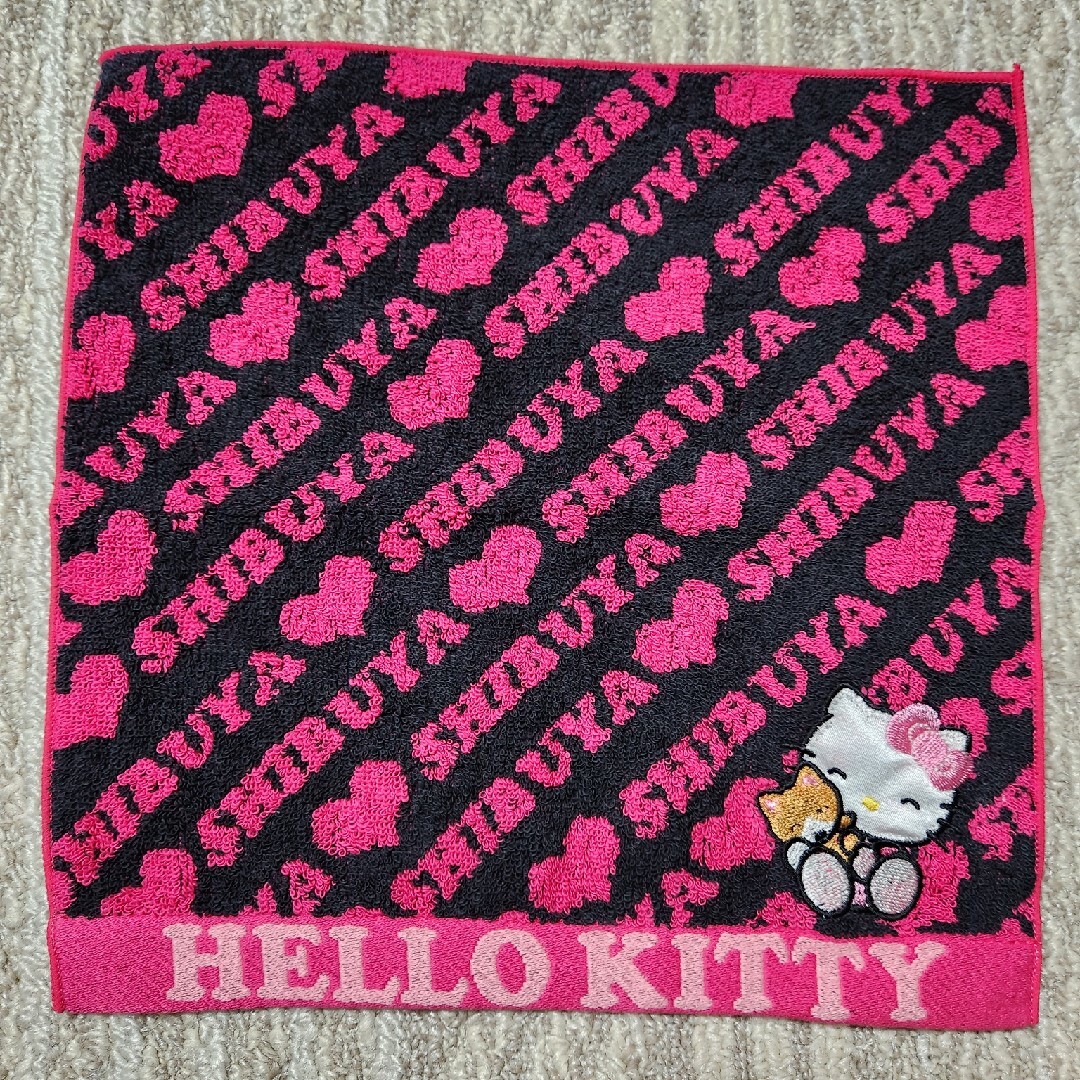 ハローキティ(ハローキティ)のHELLO KITTY ハローキティ ご当地 タオル ハンカチ 渋谷 レディースのファッション小物(ハンカチ)の商品写真