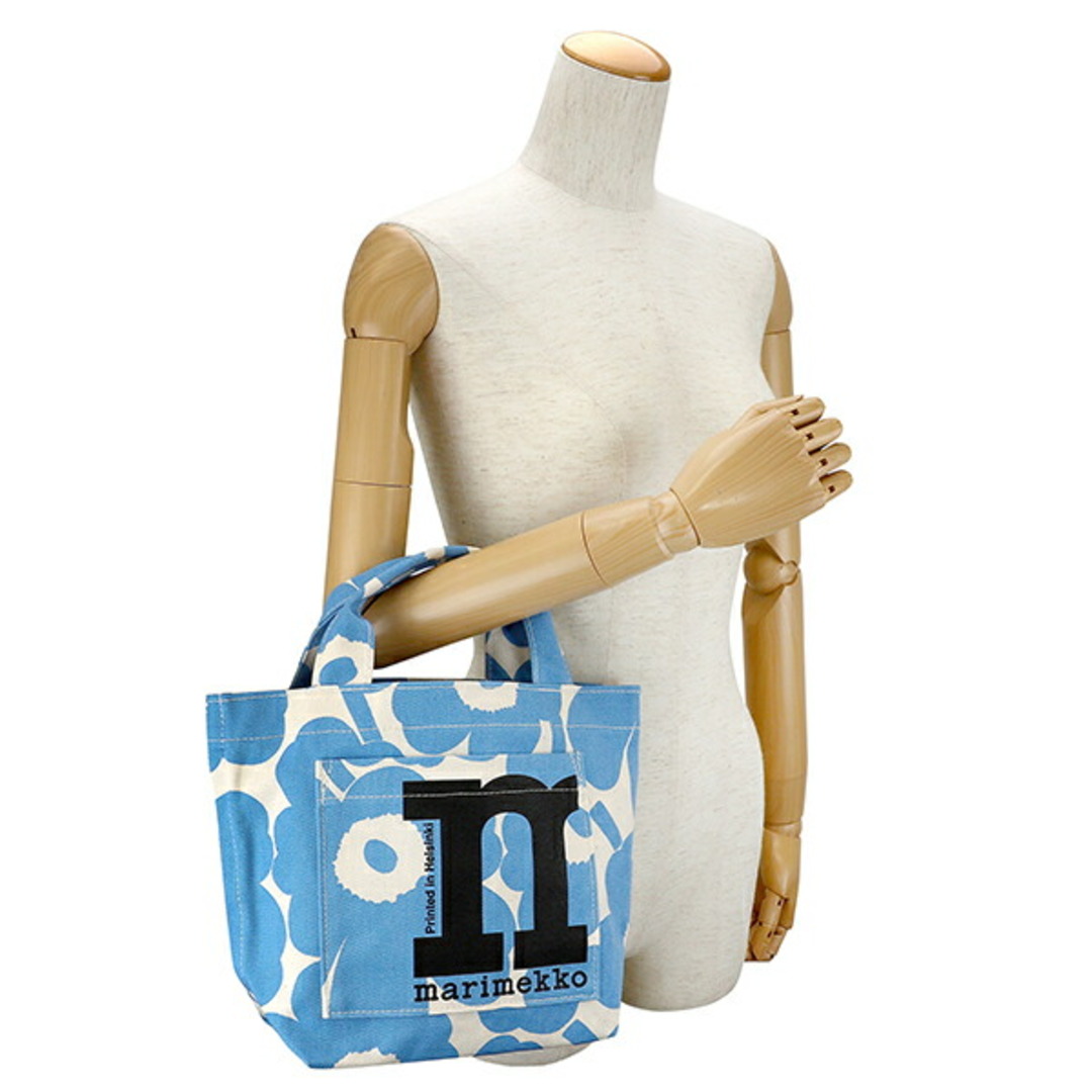 marimekko(マリメッコ)の新品 マリメッコ Marimekko ハンドバッグ ウニッコ MONO MINI TOTE コットン/ライトブルー レディースのバッグ(ハンドバッグ)の商品写真