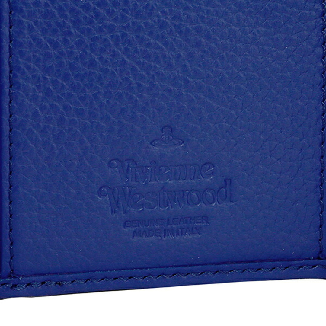 新品◆Vivienne Westwood 上質レザー三つ折り財布正規品◆Blue