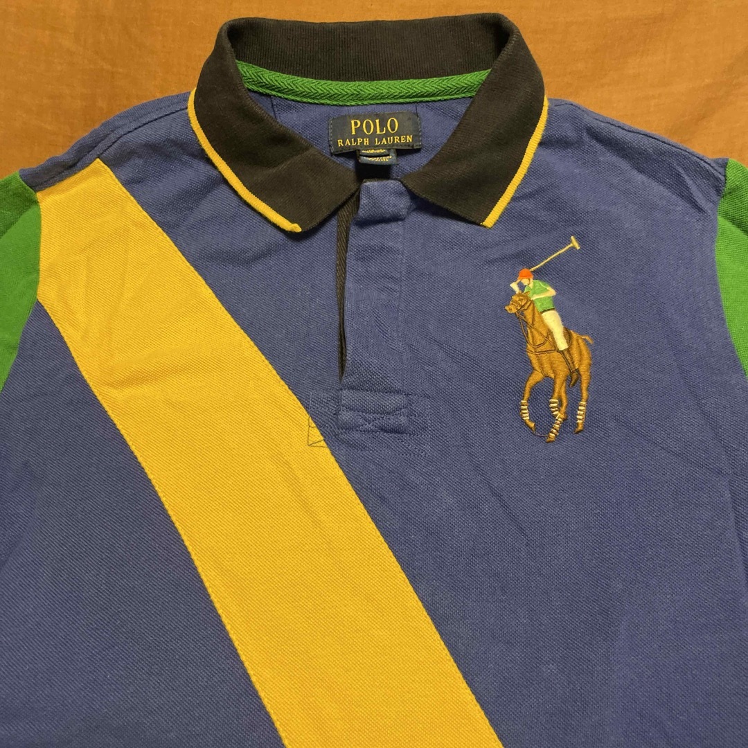 POLO RALPH LAUREN(ポロラルフローレン)のラルフローレン RALPH LAUREN マルチカラー ビックポニー ポロシャツ キッズ/ベビー/マタニティのキッズ服男の子用(90cm~)(Tシャツ/カットソー)の商品写真