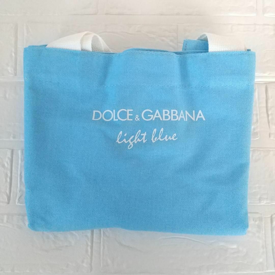 DOLCE&GABBANA(ドルチェアンドガッバーナ)の✳️非売品✳️ドルチェ&ガッバーナライトブルートートバッグノベルティーエコバッグ レディースのバッグ(トートバッグ)の商品写真