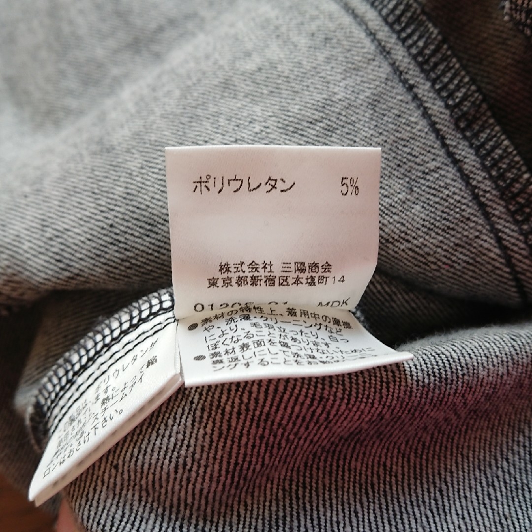 BURBERRY(バーバリー)のBURBERRY LONDON サイズL ブラックデニム スカート レディースのスカート(ひざ丈スカート)の商品写真