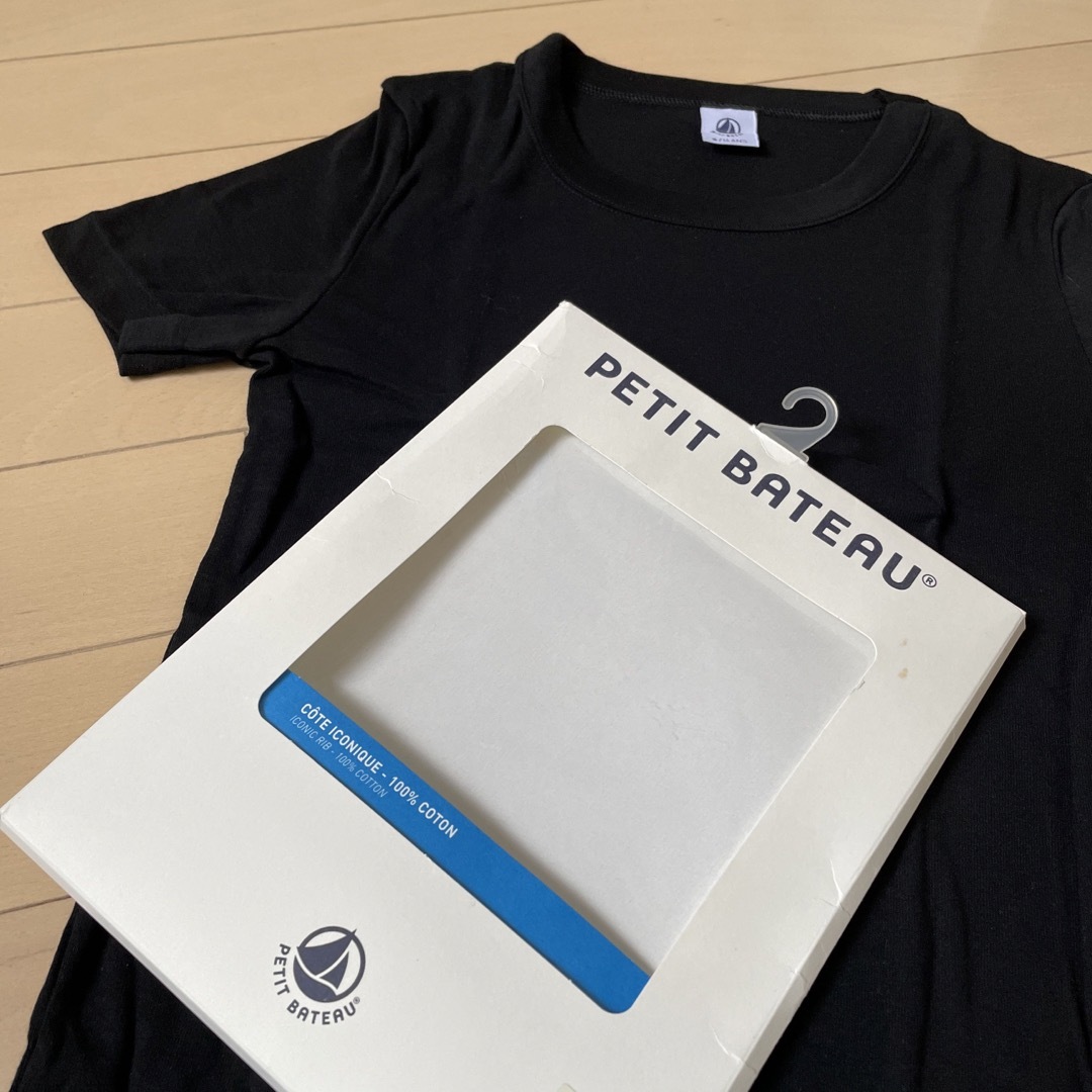 PETIT BATEAU(プチバトー)の新品　プチバトー　PETIT BATEAU  クルーネック半袖Tシャツ レディースのトップス(Tシャツ(半袖/袖なし))の商品写真