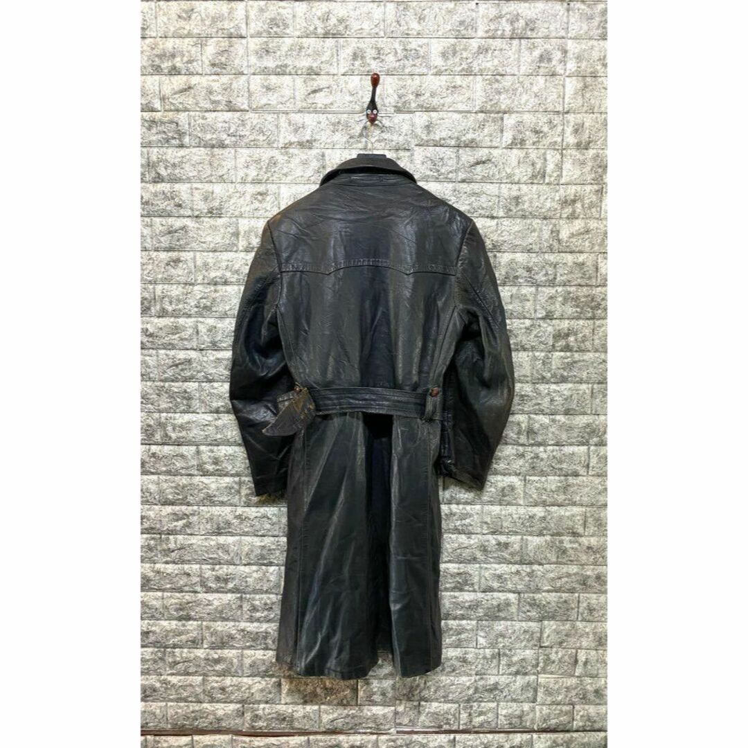 還元祭 ライダース 40s 良品 GERMANY Vintage レザー WWⅡ レザー Motorcycle 将校 コート WWⅡ
