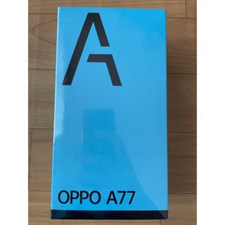 オッポ(OPPO)の【新品未開封】OPPO A77 ブラック SIMフリースマートフォン(スマートフォン本体)