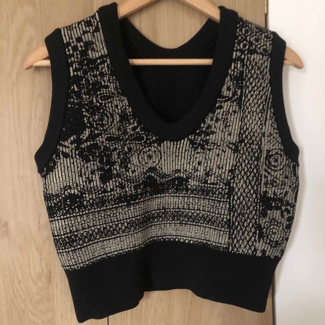 Ameri VINTAGE - ameri 2WAY LACE PAINTING KNIT TOPの通販 by aki's ...