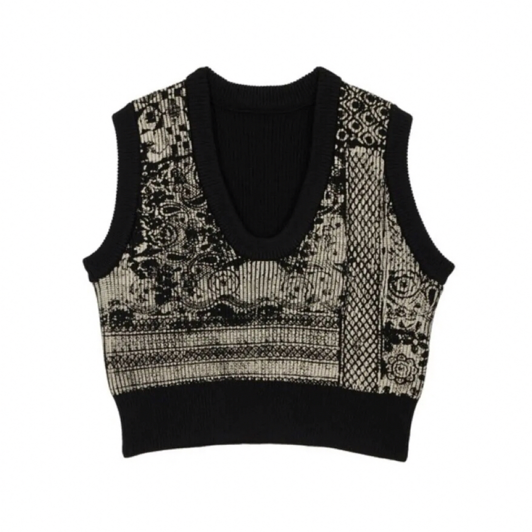 Ameri VINTAGE - ameri 2WAY LACE PAINTING KNIT TOPの通販 by aki's ...