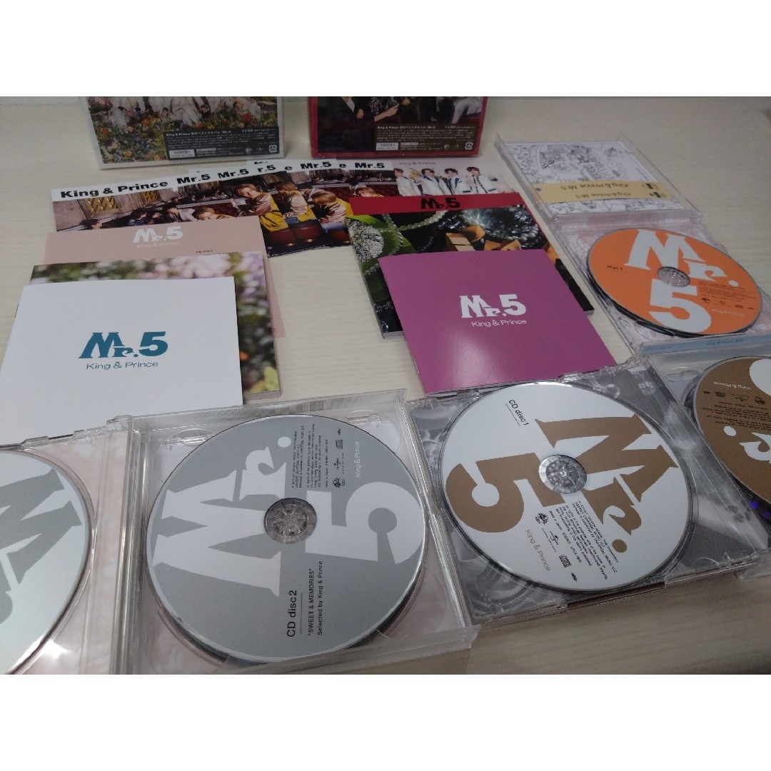 KING＆Prince ベストアルバム Mr.5 3形態 初回盤ＡB 通常盤 - ミュージック