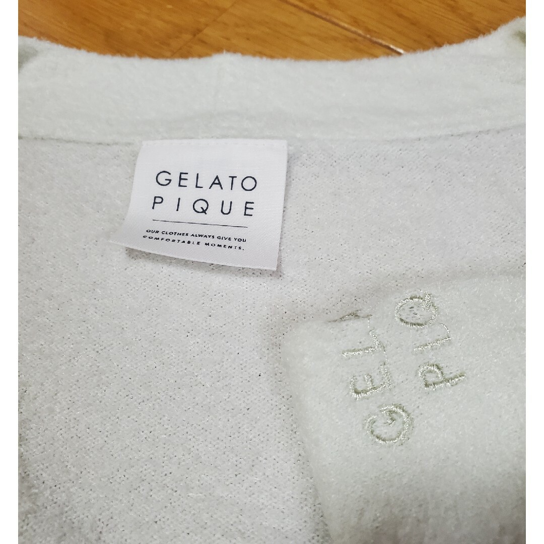 gelato pique(ジェラートピケ)の新品⭐ジェラピケ　スムーズィーliteカーディガン　グリーン レディースのトップス(カーディガン)の商品写真