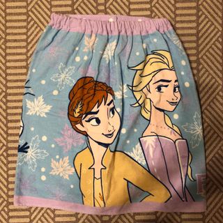 アナトユキノジョオウ(アナと雪の女王)の【未使用】ディズニー アナ雪2 ラップタオル スナップつきタオル(タオル/バス用品)