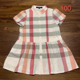 バーバリー(BURBERRY)のバーバリー　ロンドン　半袖ワンピース　100(ワンピース)