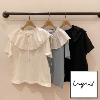 アングリッド(Ungrid)の新品　ungrid 付け襟　2way Tシャツ　白T(Tシャツ(半袖/袖なし))