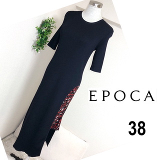 EPOKCA / エポカ サックワンピース ラインストーン付き 