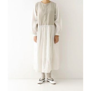 nest Robe - 美品【ネストローブ】リネンブロッキング2ウェイ