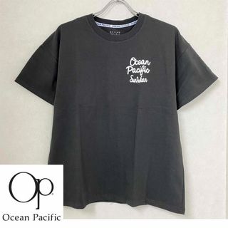 オーシャンパシフィック(OCEAN PACIFIC)の新品 L ★ オーシャンパシフィック レディース 半袖 ロゴ Tシャツ ブラック(Tシャツ(半袖/袖なし))