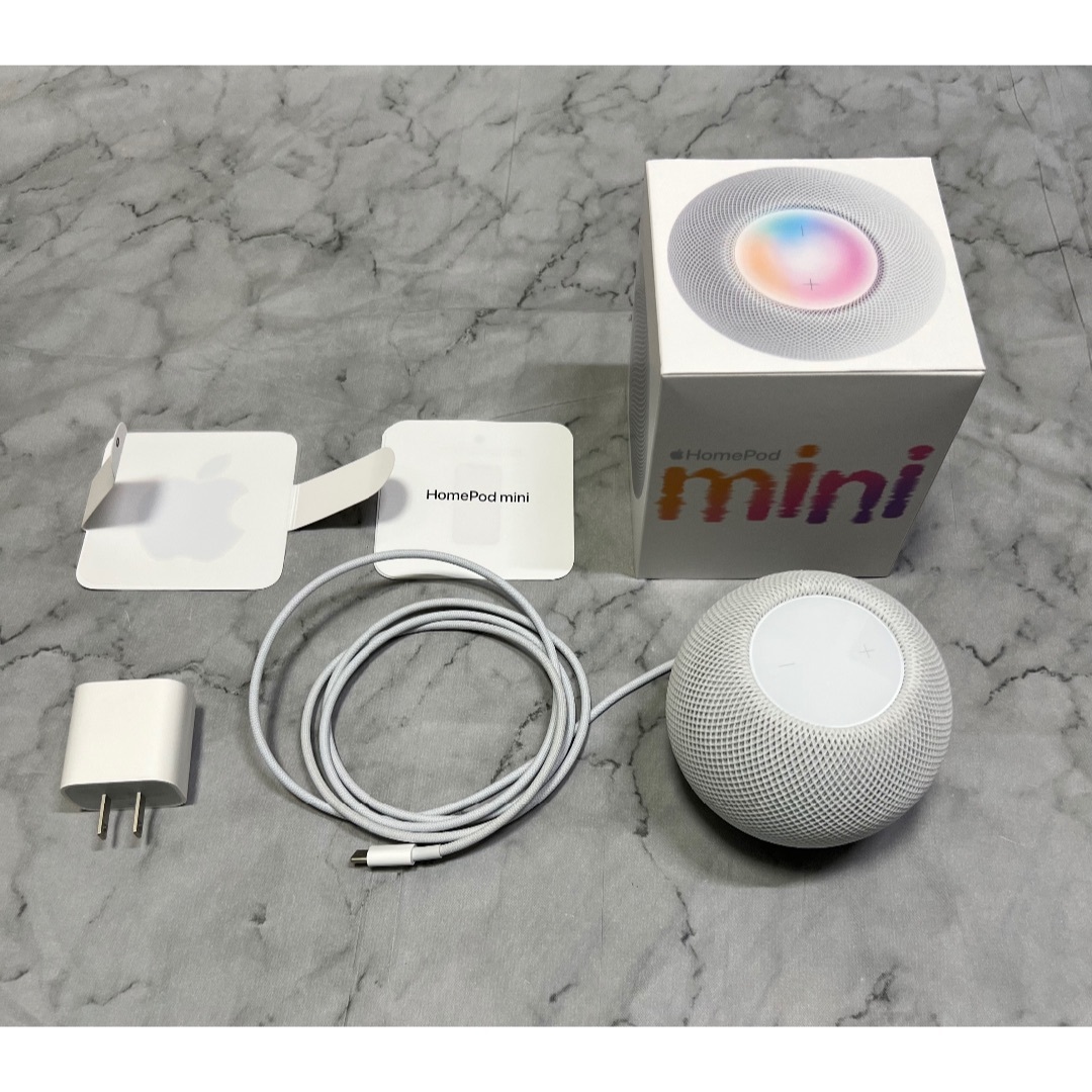 ホームポッドmini【箱付き完品】HomePod mini - Apple【送料込】