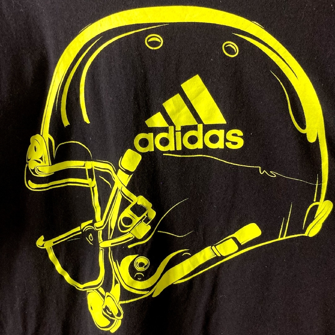 adidas(アディダス)のアディダス アメフト Tシャツ ブラック イエロー アメリカ古着US古着 メンズのトップス(Tシャツ/カットソー(半袖/袖なし))の商品写真