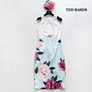 TED BAKER - 【TED BAKER】美シルエット＊ひざ丈ワンピース ドレス 花