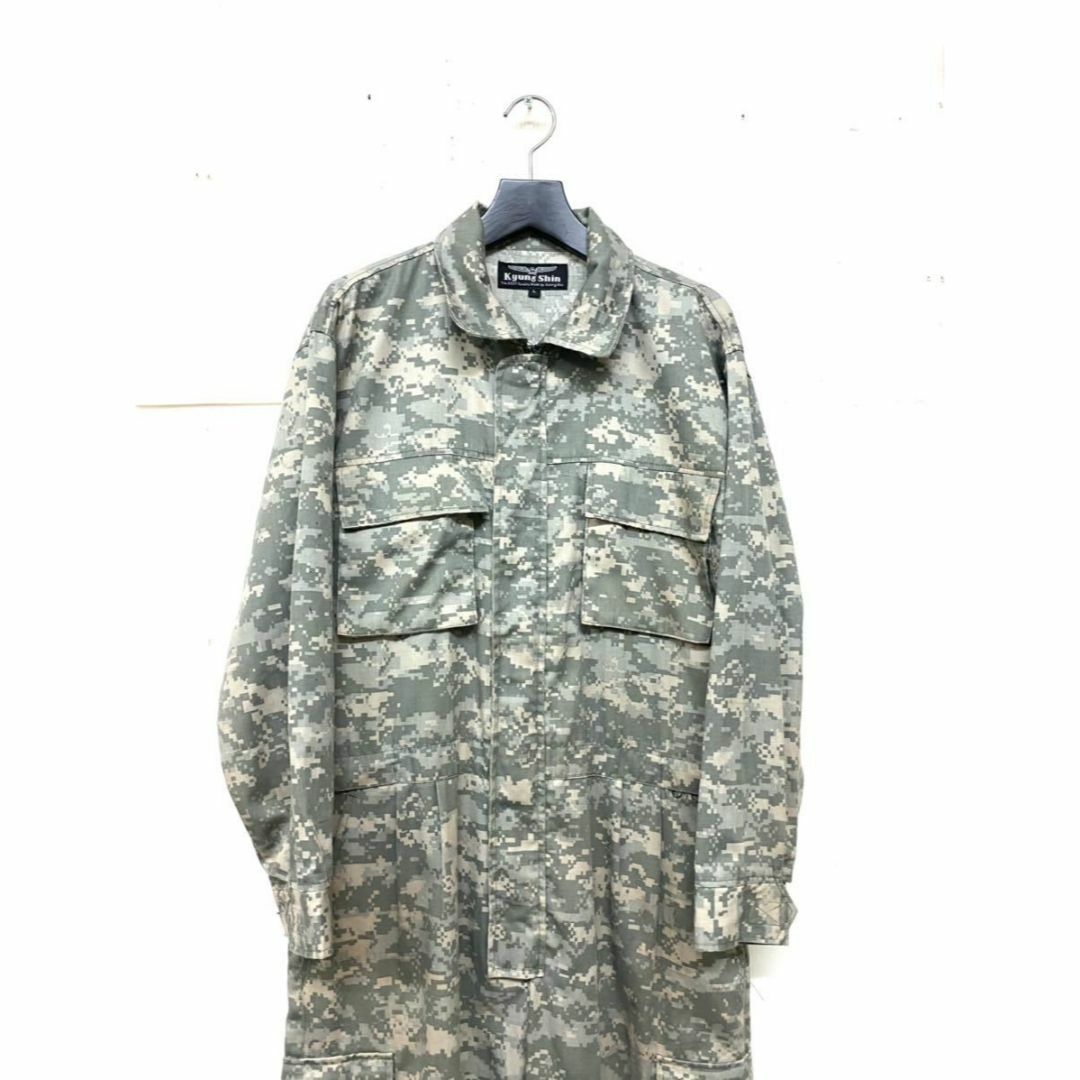 MILITARY(ミリタリー)のデジタルカモ 迷彩 ハングルペイント オールインワン つなぎ メンズのパンツ(サロペット/オーバーオール)の商品写真