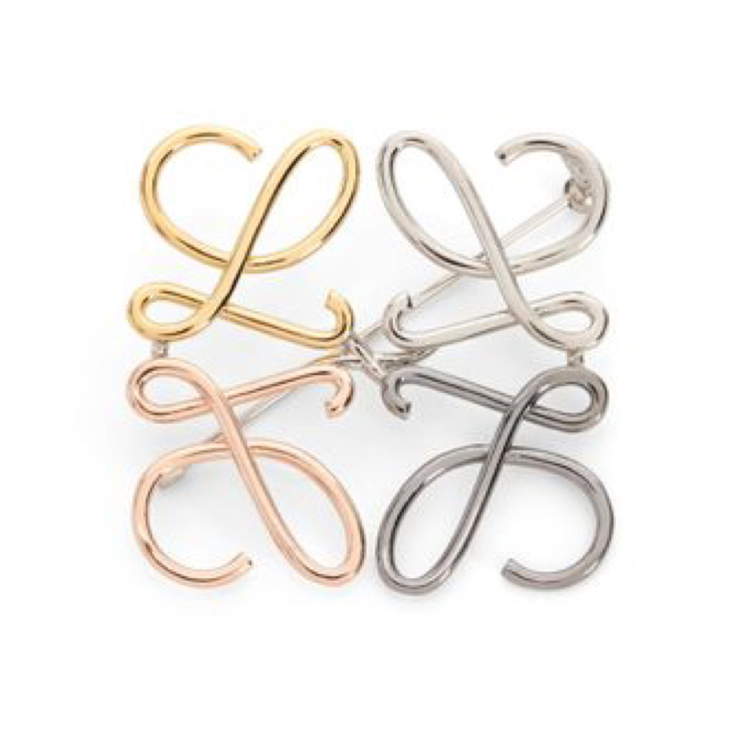 一番人気売り切れ品】LOEWE ロエベ アナグラムブローチ マルチカラー 4